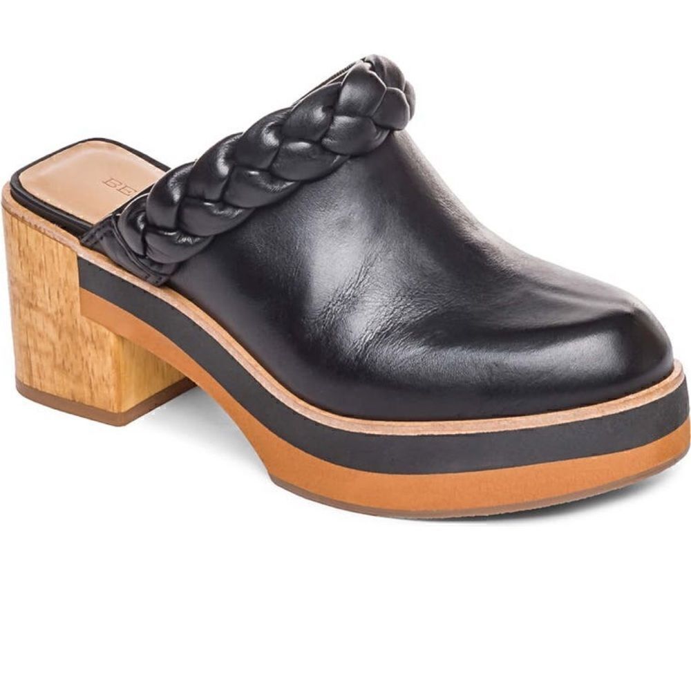 Bernardo footwear Women’s leather upper/ lining mule in black size 7,5, NIB